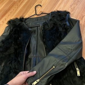 Zara leather jacket.